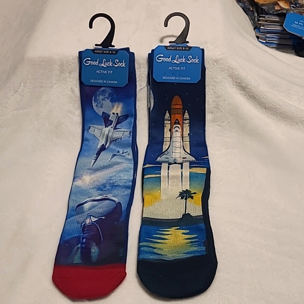 2 Pair Socks, creative designs, super soft